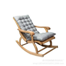 (As show, One size) Home lounge chair cushion rocking chair cushion outdoor garden fabric backrest rattan chair cushion ins gray 120*50cm