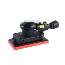 (As show, One size) Mini Random Orbit Air Sander with 90x175mm Base Self Vacuuming Pneumatic Sander High Speed Air-operated Handheld Polisher for Auto Body Work Furniture