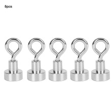 (As show, One size) 5Pcs Heavy Duty Hanging Powerful Magnetic Wall Hooks Hanger for Home Office StorageF12