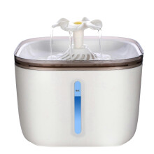 (As show, One size) Automatic Water Dispenser for Pets 2L LED Water Level Display Noise-free Water Dispenser for Large and Small Dogs Cats and Other Pets