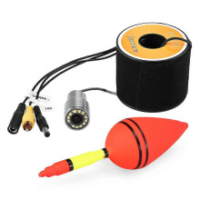 (As show, One size) 1200TVL Underwater Fishing Camera 12 LEDs Night Vision Waterproof Fish Shape Boat Ice Fishing Camera Accessories with 15m/30m/50m Cable