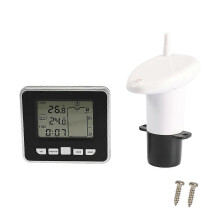 (As show, One size) Ultrasonic Water Liquid Depth Level Meter Sensor with LCD Display