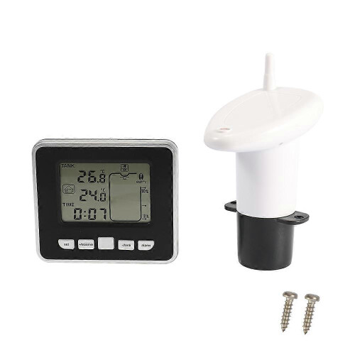 (As show, One size) Ultrasonic Water Liquid Depth Level Meter Sensor with LCD Display