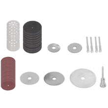 (As show, One size) 60Pcs/Set Cutting Wheel Set Diamond Cutting Wheels HSS Circular Saw Blades for Thin Wood