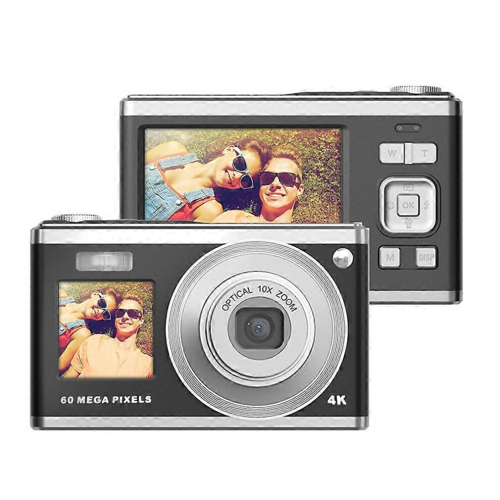 (Silver, One size) Andoer 2.88-inch Portable Digital Camera Compact Camera 60MP 4K Ultra HD 16X Zoom Auto Focus Self-Timer Anti-shaking with 2pcs Batt-image-OPC-PHJ7TTQ-NEW