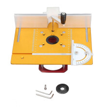 (As show, One size) Router Lift Kit 054mm Lifting Base Router Table Insert Plate for 6465mm Trimming Milling Machines
