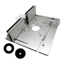 (As show, One size) Router Table Insert Plate 2 in 1 Woodworking Bench Flip Board for Electric Routing Trimming Machine