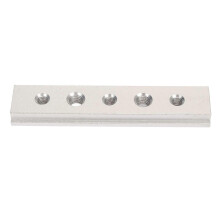 (As show, One size) 100mm T Slot Miter Track with Holes Aluminum Alloy Woodworking Chute Rail Electric Circular Saw Workbench Fixture Silver