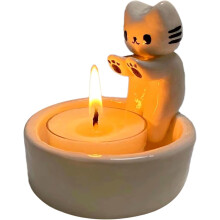 Cat Candle Holder, Cute Kitten Candle Holder Cartoon Cat Candle Holders Warming Cat Paws, For Valentine'S Day Home Decorations