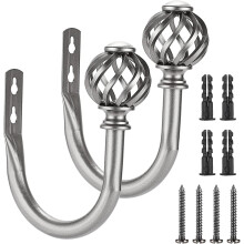 Set Of 2 Curtain Hooks Drapery Holdbacks, Decorative Nest Hollow Curtain Holder Wall Hook Tassel Curtain Tiebacks