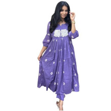 Gosriki Feminino Rayon Blend Anarkali Impresso Kurta com Pant (Anveshi Purple-Gs_M_Purple_medium)