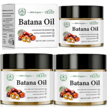 (3pcs) 100% Natural Organic Batana Oil Hair Growth Mask, Enhance Hair Thickness, Prevent Hair Loss Nourishes Damaged Dry Hair for Men & Women