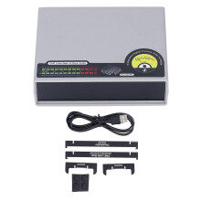 (As show, One size) Music Spectrum Meter Aluminum LED Line Stereo Sound Indicator 56 Bit Green for CD Players
