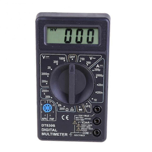 Lcd Digital Multimeter Ac/Dc 750/1000v Digital Mini Handheld Multimeter Dt-830b for Voltmeter Ammeter Ohm Tester Meter