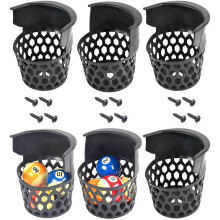 (As show, One size) Pool Table Pockets Replacement Pockets For Billiard Table Set Of 6 Plastic Web Pockets