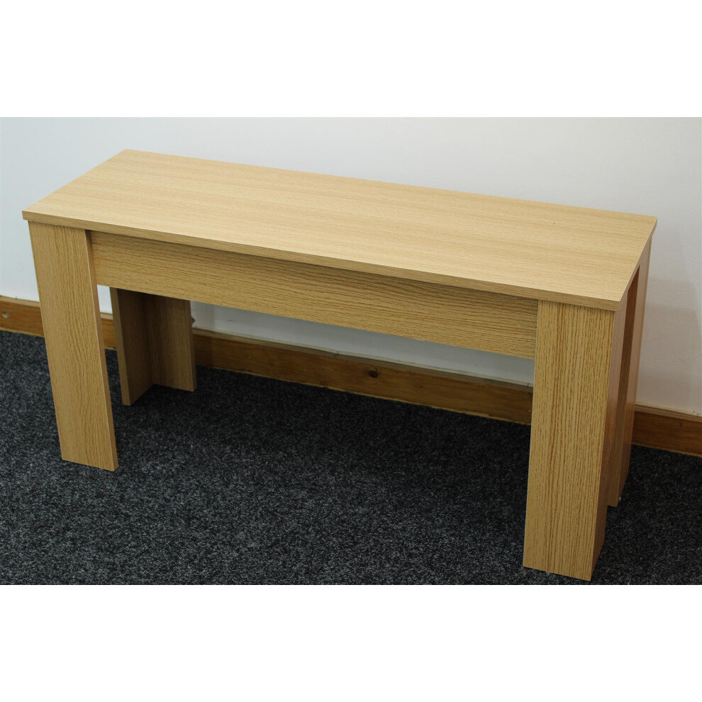 Wooden Oak Effect Bench