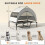 PawHut (L) PawHut Portable Elevated Dog Bed with Removable Canopy 3