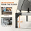 PawHut (S) PawHut Portable Elevated Dog Bed with Removable Canopy 5