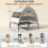 PawHut (M) PawHut Portable Elevated Dog Bed with Removable Canopy 3
