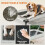PawHut (S) PawHut Portable Elevated Dog Bed with Removable Canopy 6