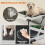 PawHut (M) PawHut Portable Elevated Dog Bed with Removable Canopy 6