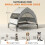 PawHut (S) PawHut Portable Elevated Dog Bed with Removable Canopy 3