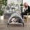 PawHut (S) PawHut Portable Elevated Dog Bed with Removable Canopy 8
