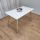 Rectangle white tulip table 1