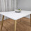 Rectangle white tulip table 3