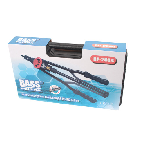 Riveteuse à levier pour écrous à sertir, jeu M3 - M12, 440 mm 2