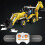 2466PCS Backhoe Loader Building Block Engineering Remote Control Truck Brick New 8