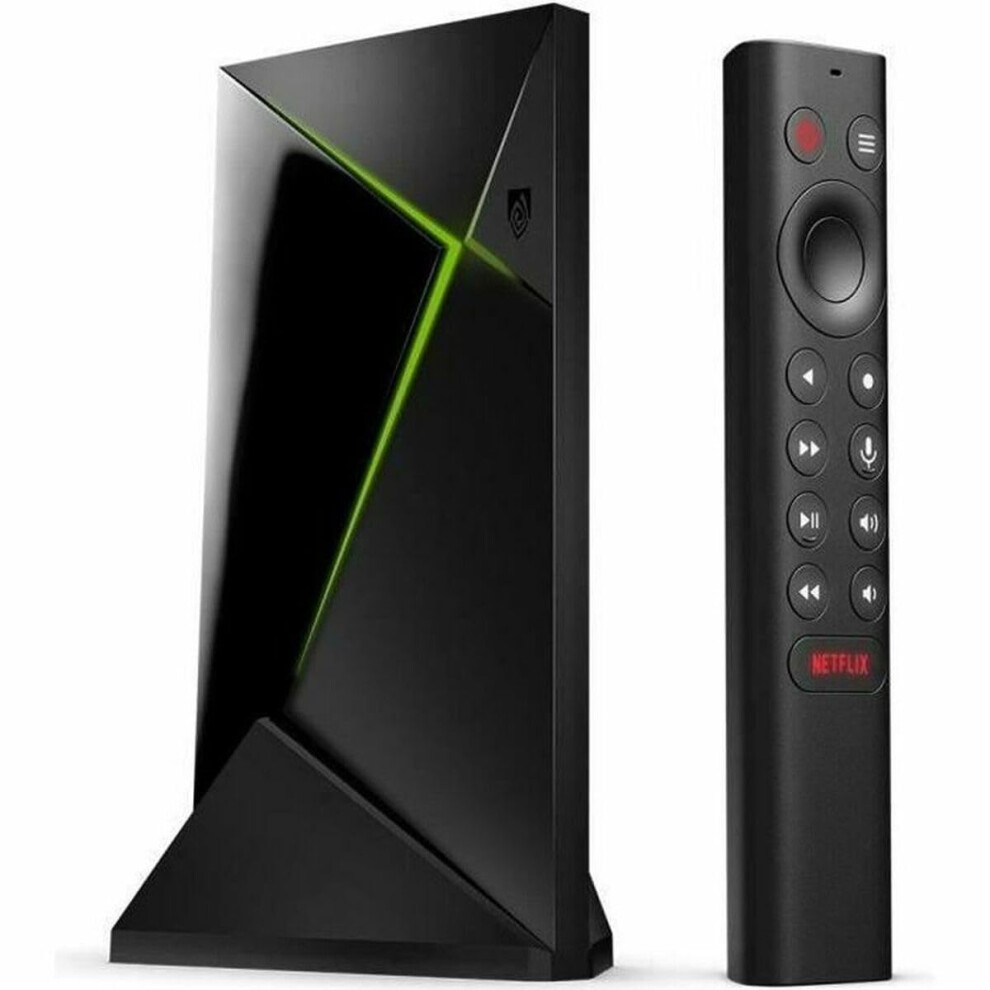 NVIDIA SHIELD Android TV Pro Streaming Media Player; 4K HDR Movies, Live Sports, Dolby Vision-Atmos, AI-Enhanced Upscaling, GeForce NOW Cloud Gaming,
