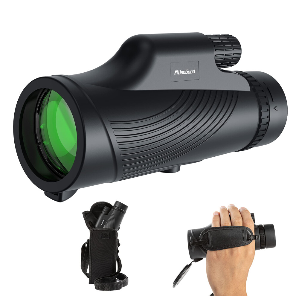 Usogood 10X42 Monocular Telescope High Power, Monoculars For Adults With Bak4 Prisms And Fmc Lens, Compact Waterproof Monocular For Bird Watching Hik 4675437108207