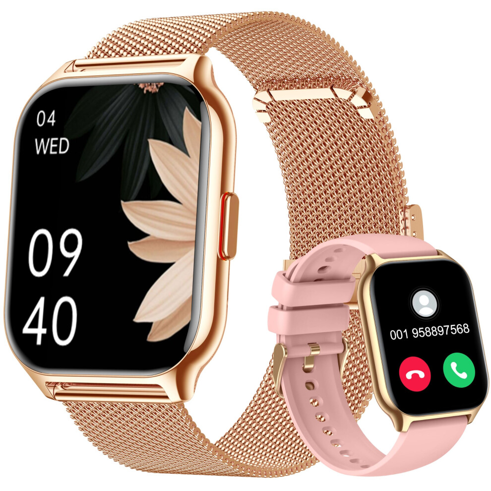 ZOSKVEE Smart Watch Answer/Make Calls, 2.01" Smartwatch Men Women, Fitness Watch with Blood Pressure, Sleep Monitor, Step Counter, 110+ Sports, Fitne