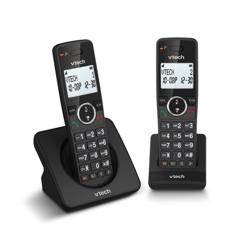 VTech ES2001 DECT Cordless Phone with Nuisance Call Blocker,Easy-to-Read Backlit Display,ECO Mode,Landline Phone with 18 Hours Talk-time,Volume Boost