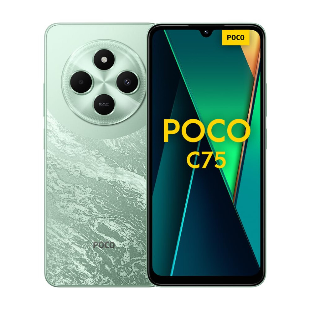 Xiaomi POCO C75 4G Green-Smartphone 8+256GB, 2.0GHz, Immersive 6.88" display, Massive 5160mAh battery, Clear 50MP AI dual camera, Powerful octa-core