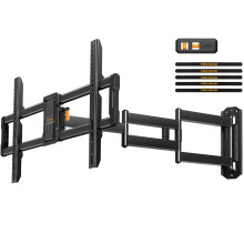 Perlegear TV Wall Bracket with 943mm Long Arm for 42–84 Inch TVs, Extra Long Reach Wall Mount, Articulating Arm Full Motion TV Bracket with Swivel &