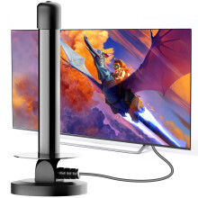 Digital TV Aerial Indoor- Freeview Aerial with Signal Booster, Strong Magnetic Base for Easy Setup, 4K/1080P Smart TV Aerial, Universal Compatibility