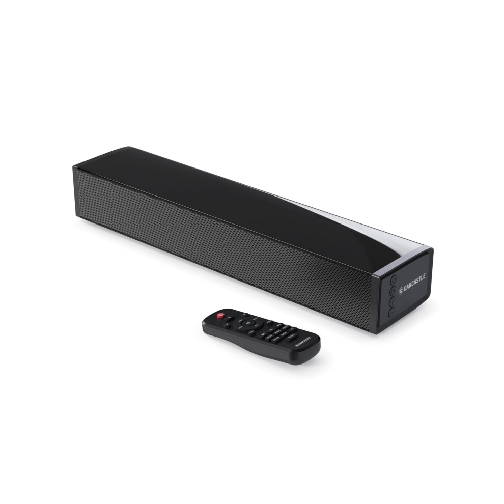 Oakcastle Soundbar for TV | HDMI, ARC, Bluetooth Soundbar Wireless Speaker 60W | 2.0 TV Sound Bar Surround Sound | Optical, AUX, Wall Mountable PC Ga