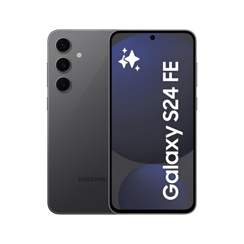 Samsung Galaxy S24 Fe, Ai Smartphone, Android, 8Gb Ram, 128Gb Storage, 50Mp Camera, Long Battery Life, Unlocked, Graphite, 3 Year Manufacturer Extend