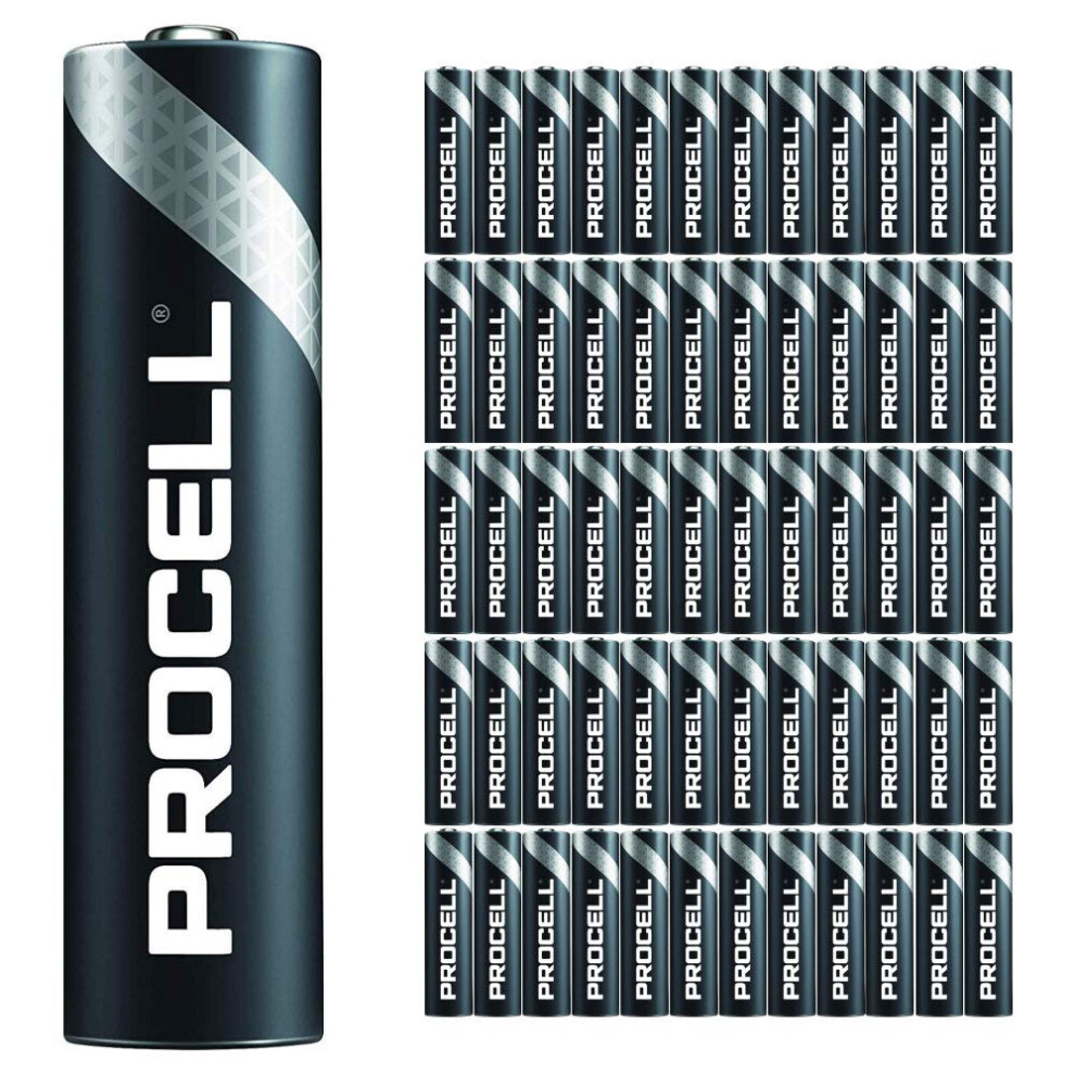 60 Pack - Duracell Procell AAA Batteries | 1.5V Industrial Power Alkaline Battery | Home or Office Use | Car Air Freshener Promo Pack | Reliable Long