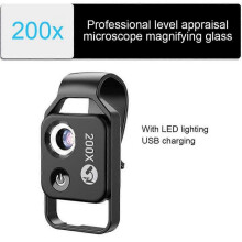 (black)Nanozoom 200x Magnification Zoom, Nanozoom Cell Phone Lens, Nanozoom X200 Camera