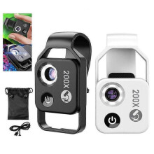 (002 white with cpl) Nanozoom 200x Magnification Zoom, Nanozoom Cell Phone Lens, Nanozoom X200 Camera