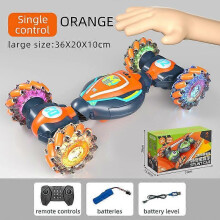 (Orange, big Single Remote Control) Shirem Rc Car,Gesture Sensing Rc Stunt Car Toys,Rc Stunt Car,2.4ghz 4wd Car