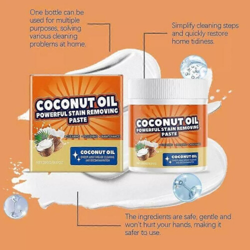 All-Purpose Cleaner, Coconut Scent Household Cleaners Paste  Powerful Oil 2