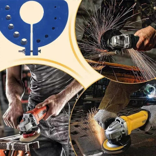 (bule) New Drill Bit Sharpener-Grinding Attachment,Angle Grinder Drill Bit Sharpener 2