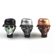 (Bronze) Cool Resin Soldier Skull Shape Shift Knob, Skull Shift Knob, Universal