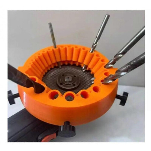 (With gloves) Drill Bit Sharpener, Power Drill Bit Grinding Attachment, Old Drill Bit Grinder 2
