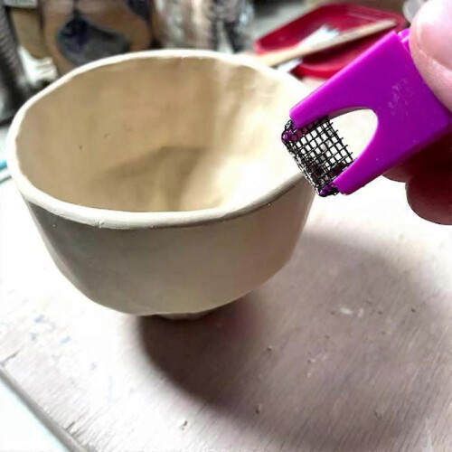 Small Sanding Harp Small Surform PotteryTool Smooth Down Sharp Corners and Edges 1