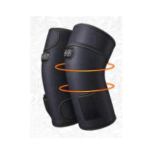 (Black, Pair of Vibrating Hot Packs) New Rejuvaknee Knee Joint Massager Heat Physiotherapy Therapy Pain Relief Vibration Machine